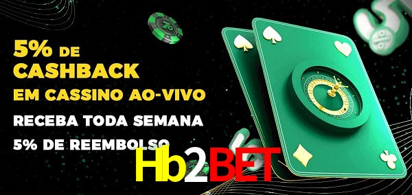 Promoções do cassino ao Vivo Hb2Bet